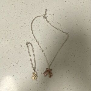 Ballarina shoes bracelet and necklace